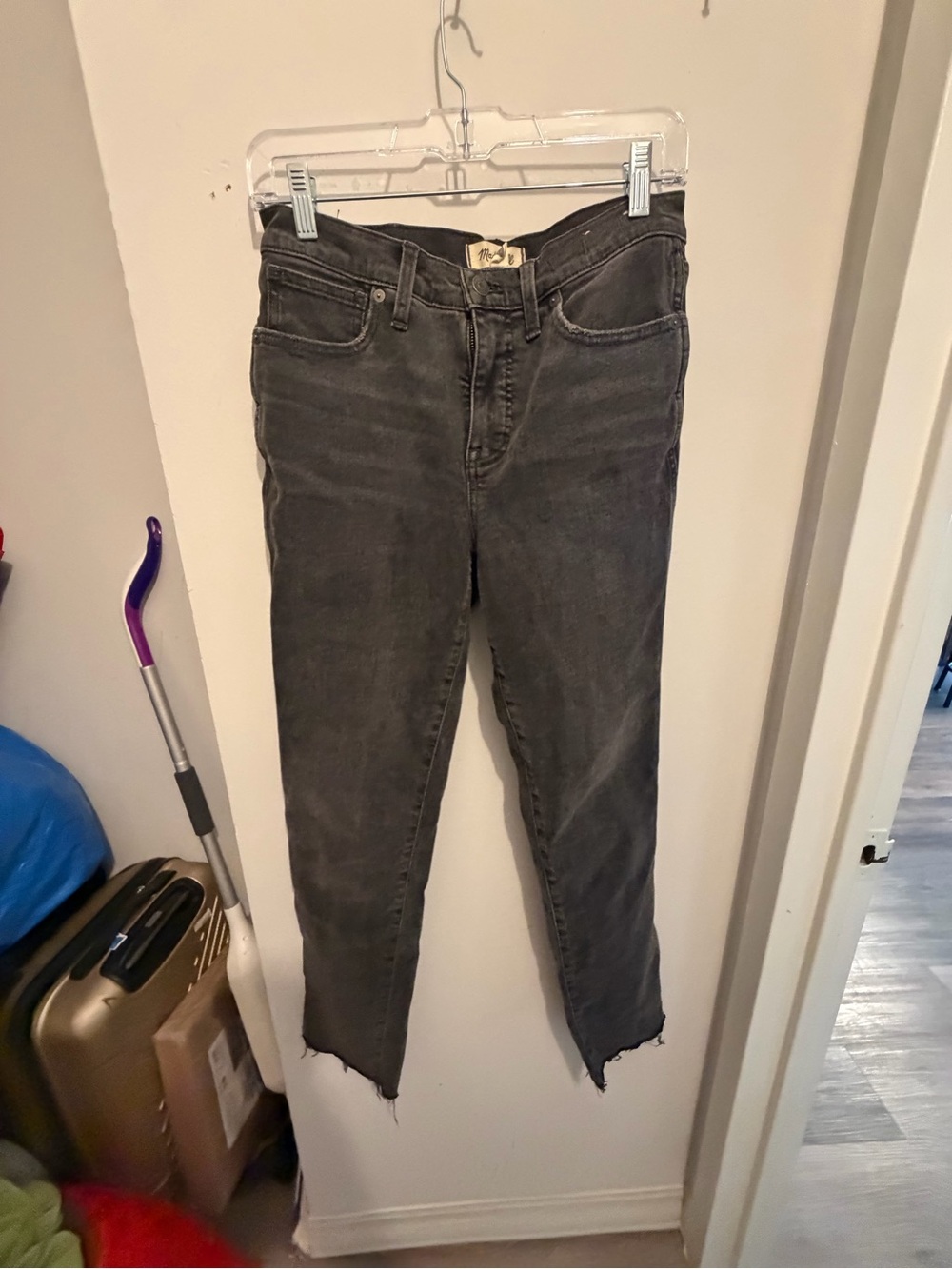 Made High-Rise Gray Straight leg Jeans